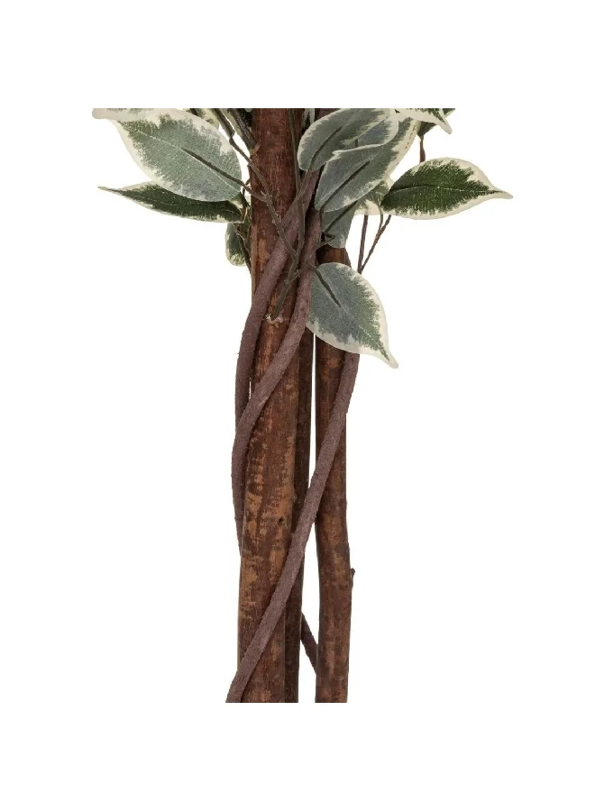 Atmosphera Easy Maintenance Realistic Looking Artificial Ficus Plant with Pot Green and Brown 180 cm 110341A